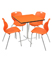 TS-04  with Opal Chairs TS-04 Dining Table with Opal Chairs